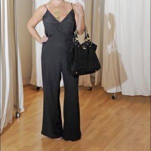 Parker Silk Jumpsuit black, sz small.